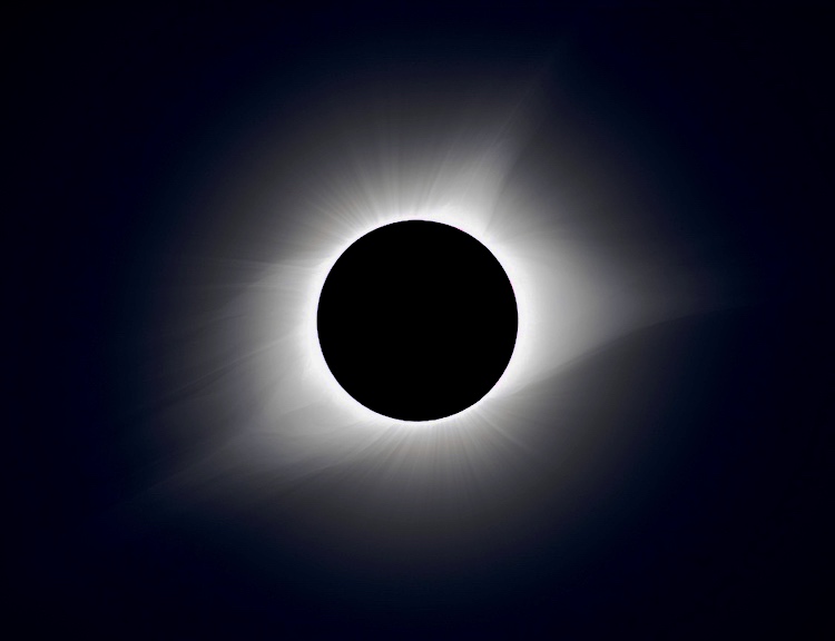 Wide-field composite of the solar corona during the 2017 total solar eclipse