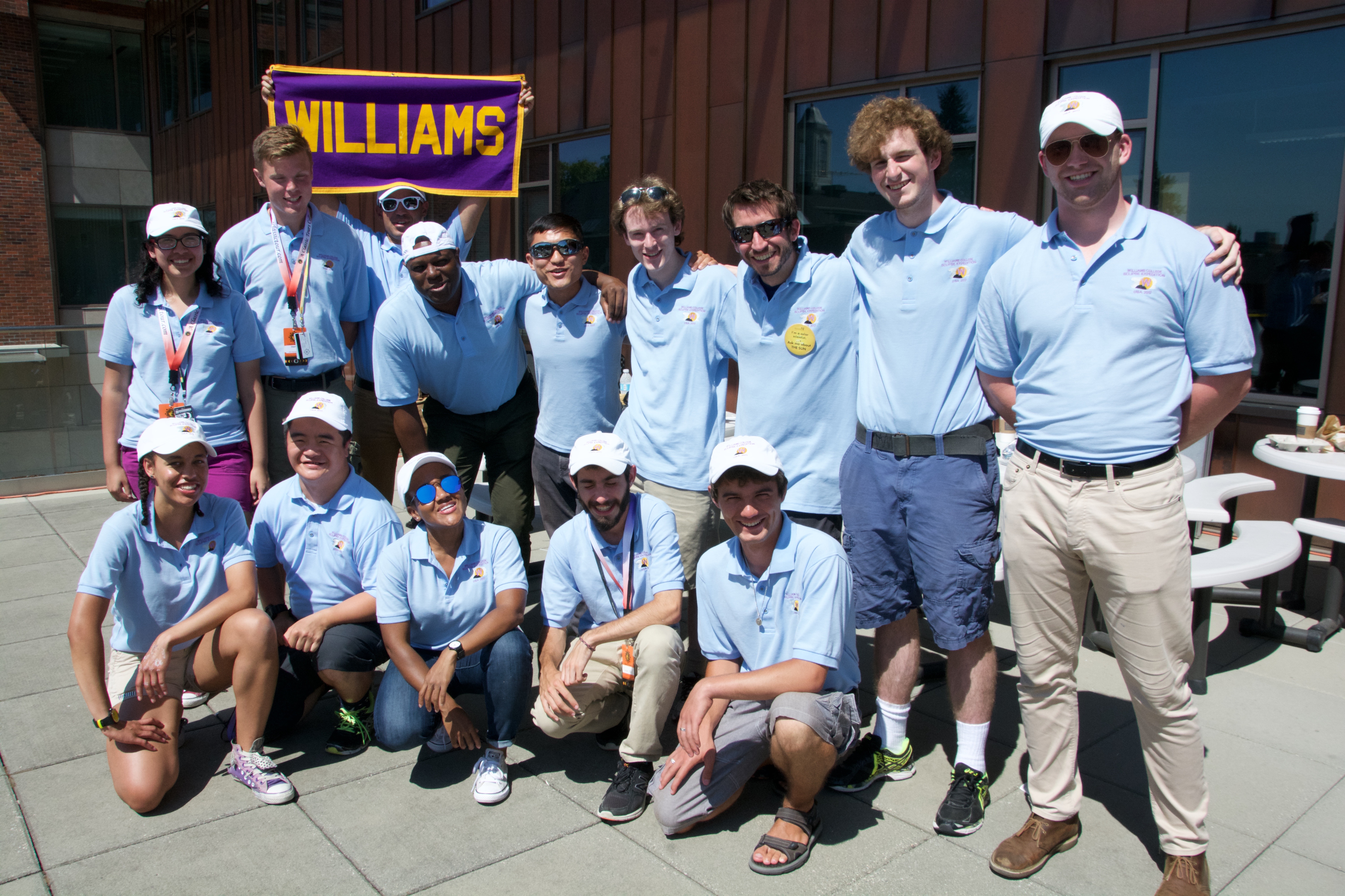 The Williams College Eclipse Expedition team in Oregon, 2017